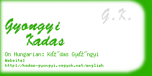 gyongyi kadas business card